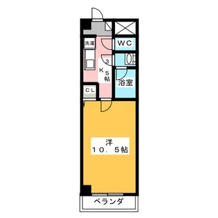 アーバンシティ井原【5階】の間取り