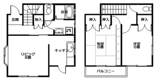 福島県いわき市東田町菖蒲沢【一戸建】の間取り