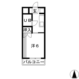 デューク老松【3階】の間取り