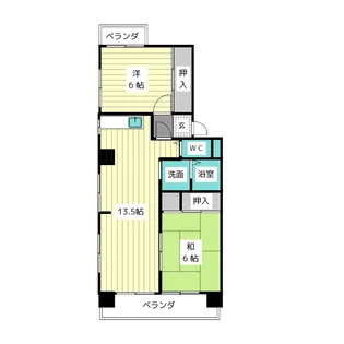 ハイツ新宿【2階】の間取り