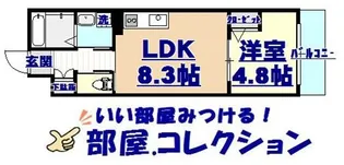 ル・ヴァン・リブレ【3階】の間取り