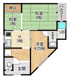 京都府京都市山科区西野広見町【一戸建】の間取り
