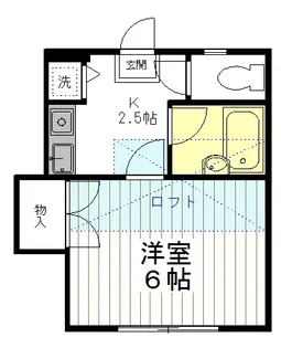 ハイマート小田原【1階】の間取り