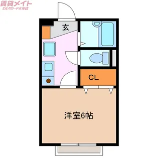 フジフラワーコーポ【2階】の間取り