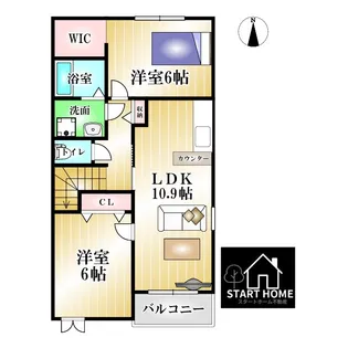 彩【2階】の間取り