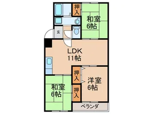 ネオグレ-ス【2階】の間取り