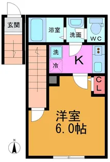ベリエ西綾瀬【2階】の間取り