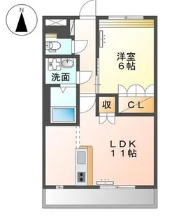 グランディール・フローラ【2階】の間取り