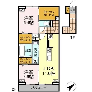 ベルク【2階】の間取り