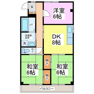 鷲田ビル【2階】の間取り
