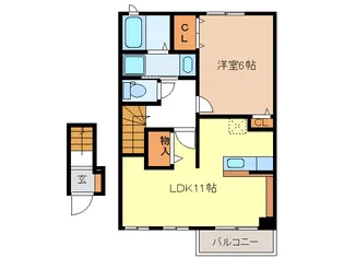 ファールラートII【2階】の間取り