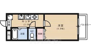 ボヌール深草【3階】の間取り