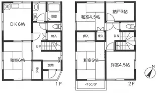 埼玉県所沢市東狭山ケ丘6【一戸建】の間取り