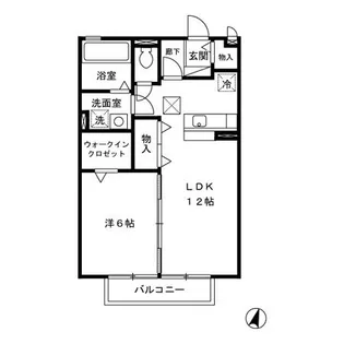 Royal Park HIMEKO C【1階】の間取り