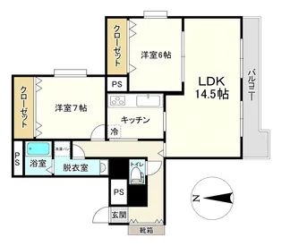 ベルソーレ支倉【2階】の間取り