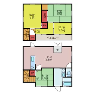 埼玉県入間郡毛呂山町前久保南3【一戸建】の間取り