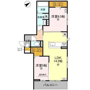 パサログランデ永代町【2階】の間取り