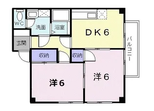 広島県福山市東吉津町【アパート】の間取り