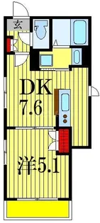 メゾンド船橋【3階】の間取り