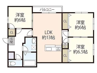 アベックスハイム井口明神A【1階】の間取り
