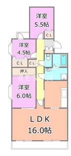 千葉県千葉市中央区弁天3【マンション】の間取り
