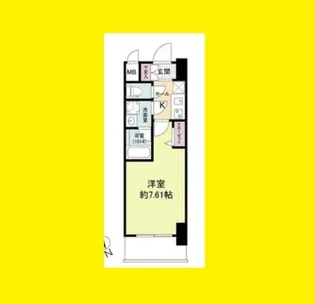 ブランシエスタ天満【9階】の間取り