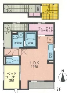 セジュールYAMAKI III【2階】の間取り