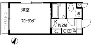 千葉県市川市原木3【アパート】の間取り