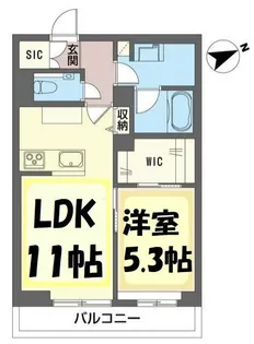 ルピナスI【3階】の間取り