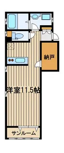 ベルシオン【1階】の間取り