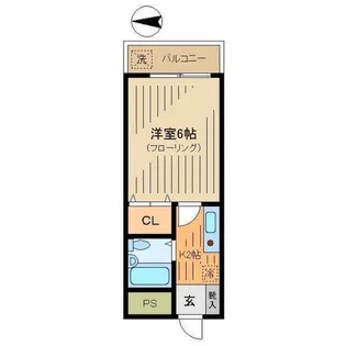 東京都杉並区阿佐谷南3【アパート】の間取り