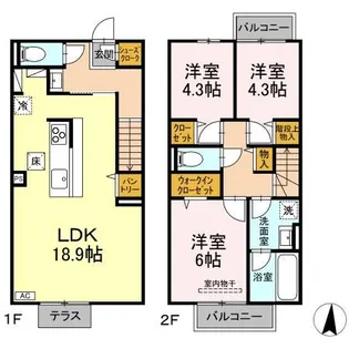 メゾン・ド・シーマ Gleeの間取り