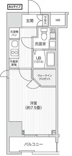 レジディア笹塚II【13階】の間取り
