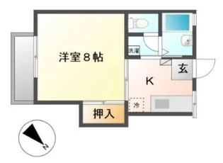 ルーミー春日3号館【1階】の間取り