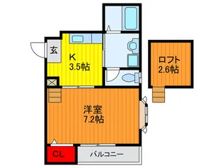 ラ・ソレイユ【3階】の間取り
