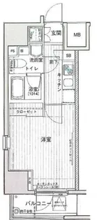 パークウェル蔵前【4階】の間取り