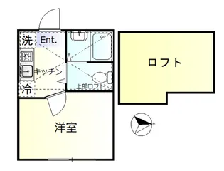 アジュール中野【1階】の間取り