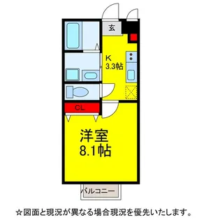 クレシェンテII公津の杜【2階】の間取り