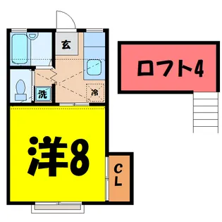 うらしまハイツ【2階】の間取り