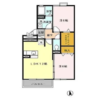 メゾン・ド・けやき【2階】の間取り