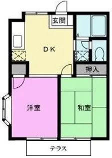 ワンダーハイツ【1階】の間取り