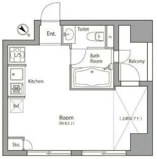 ローズハウス麻布十番【6階】の間取り