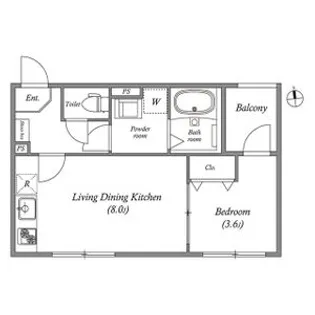 ブランテール深江橋【3階】の間取り