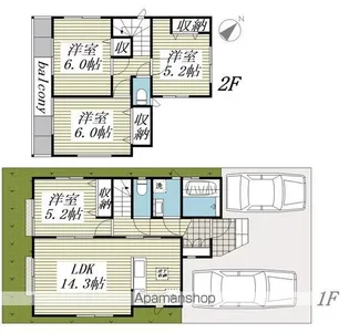 埼玉県狭山市笹井3【一戸建】の間取り