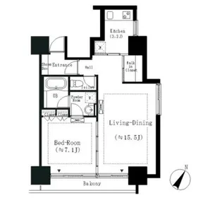 エルスタンザ白金【10階】の間取り