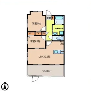 秋桜館・西原【5階】の間取り