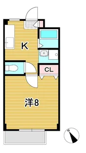 タウンコートパル【1階】の間取り