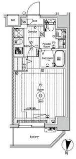 メイクスアート五反野【6階】の間取り