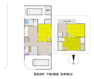 香川県高松市屋島西町【一戸建】の間取り