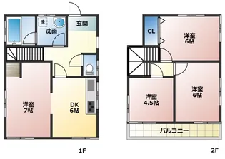 埼玉県川越市大字大袋【一戸建】の間取り